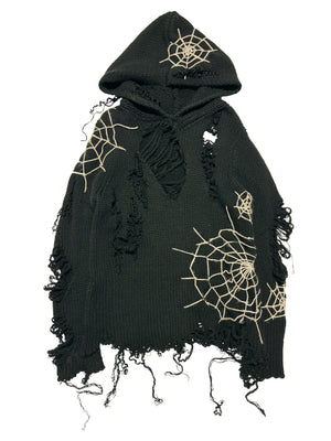 The Arachnid - Thrashed Knit Hoodie