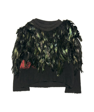 The Crow - Feathered Knit Sweater