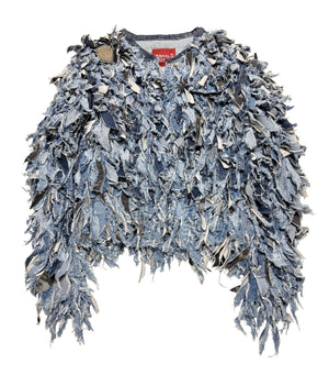 The Highland Ox - Shredded Denim Jacket