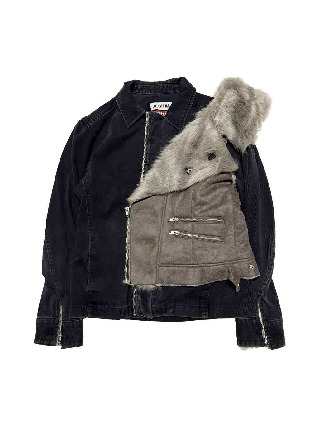 Asymmetrical Fur Jacket