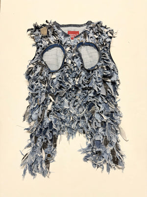 The Highland Ox - Shredded Denim Jacket