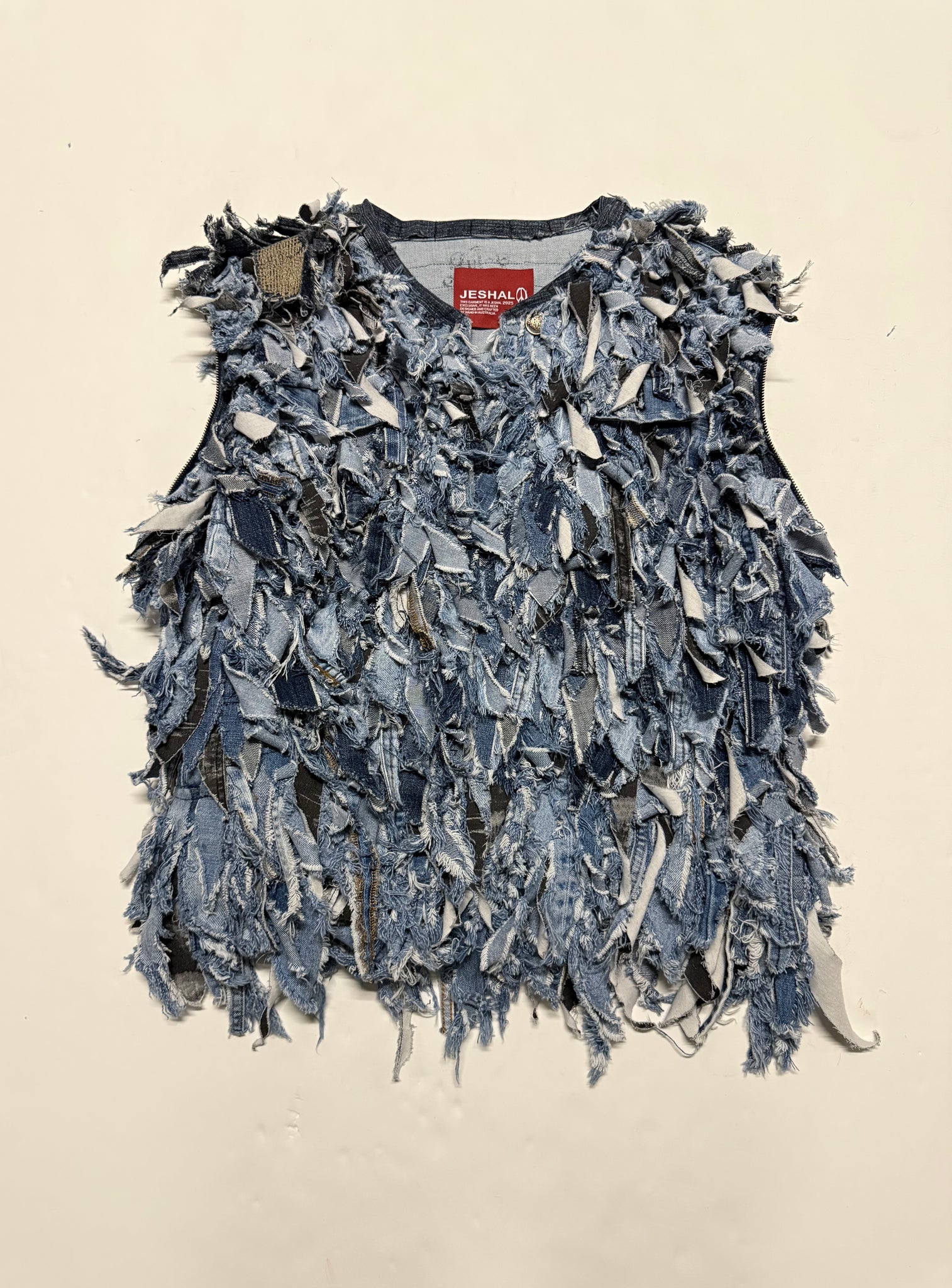 The Highland Ox - Shredded Denim Jacket