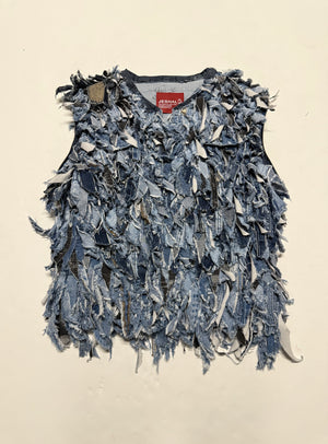 The Highland Ox - Shredded Denim Jacket