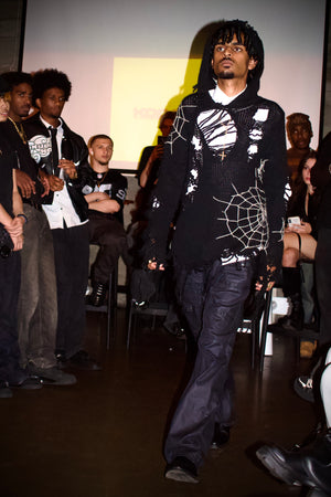 The Arachnid - Thrashed Knit Hoodie