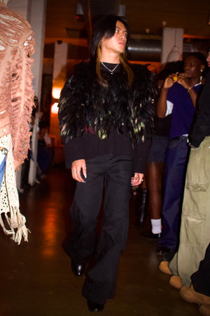The Crow - Feathered Knit Sweater