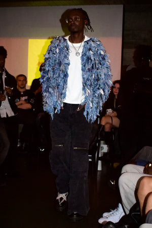 The Highland Ox - Shredded Denim Jacket