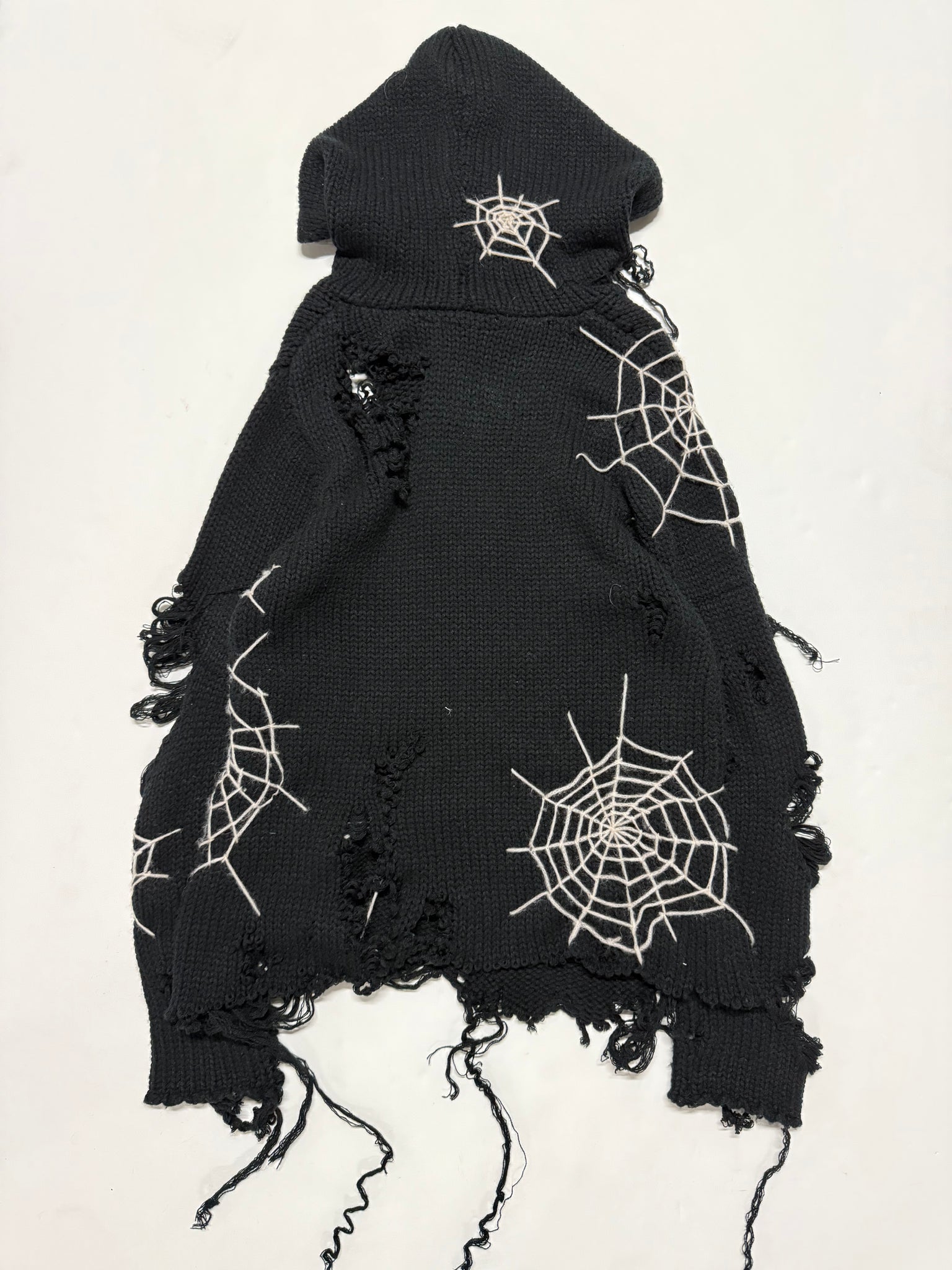 The Arachnid - Thrashed Knit Hoodie
