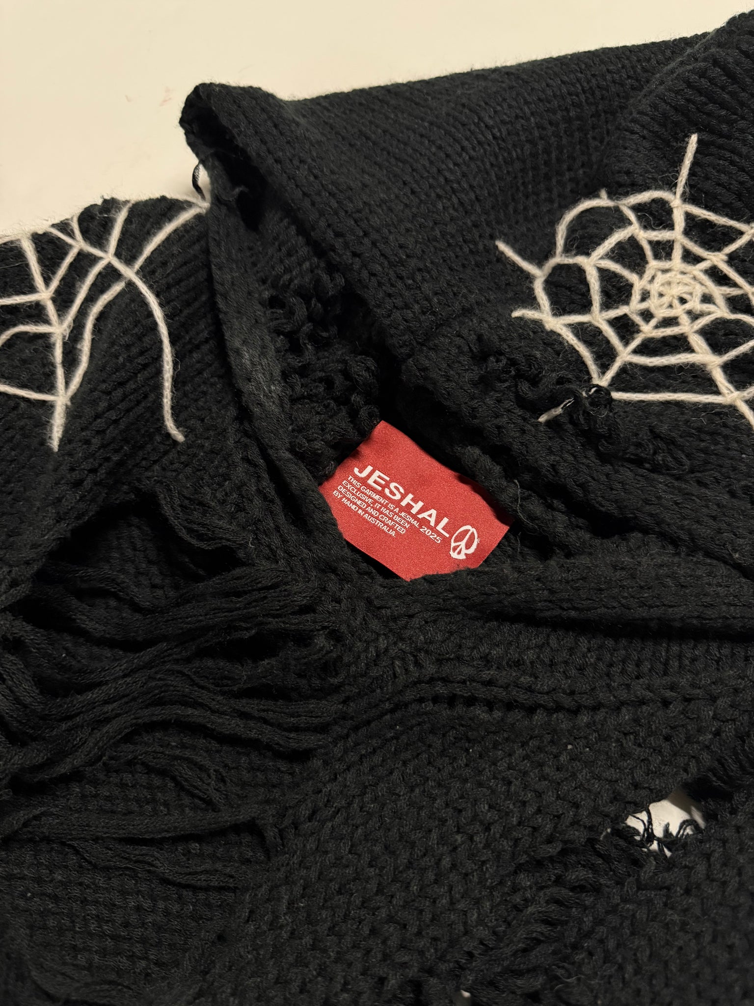 The Arachnid - Thrashed Knit Hoodie