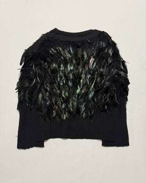 The Crow - Feathered Knit Sweater