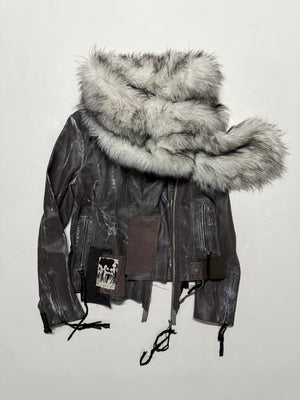 The Wolf And Calf - Hybrid Leather Jacket