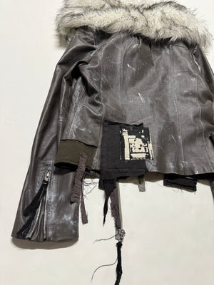 The Wolf And Calf - Hybrid Leather Jacket